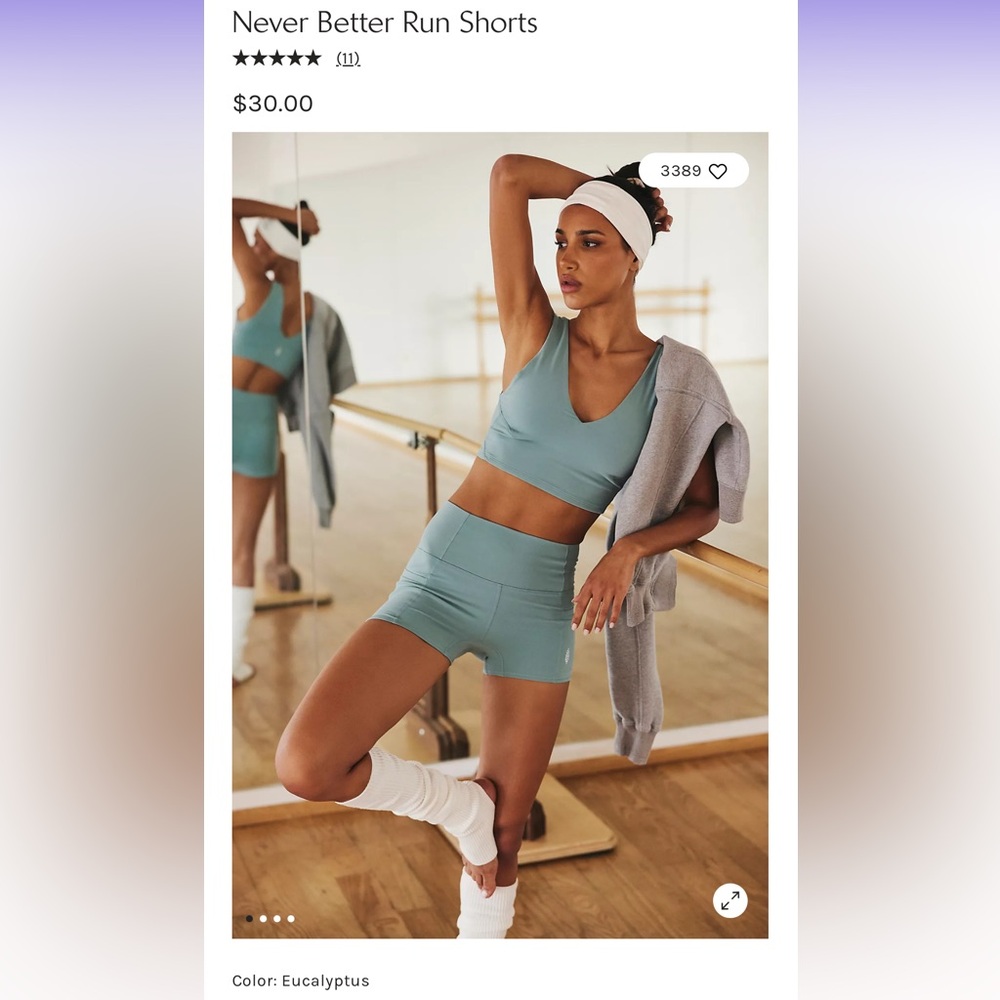 Free People: Never Better Run Short in Eucalyptus